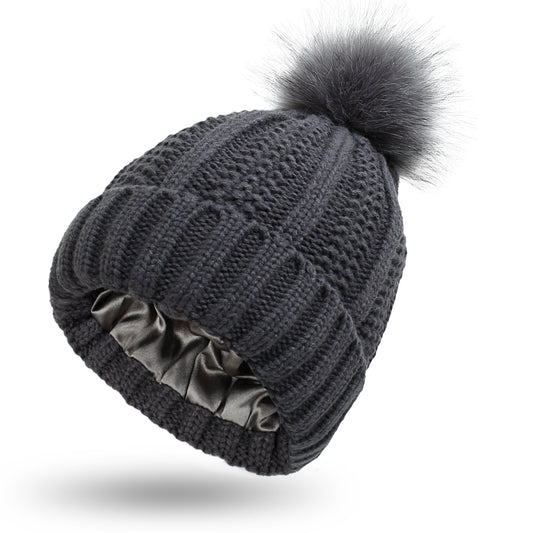 Pom Silk Beanie