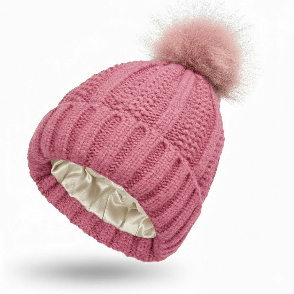Pom Silk Beanie